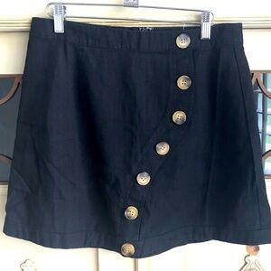 NWT Miou Muse Linen Mini Skirt